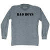 Bad Boys Stencil Font Adult Tri-Blend Long Sleeve T-shirt by Ultras