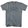 Bigrock Surf Adult Tri-Blend T-shirt by Tribe Lacrosse