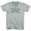 Bigrock Surf Adult Tri-Blend V-neck T-shirt by Tribe Lacrosse