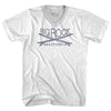 Bigrock Surf Adult Tri-Blend V-neck T-shirt by Tribe Lacrosse