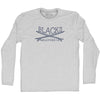 Blacks Surf Adult Cotton Long Sleeve T-shirt by Tribe Lacrosse