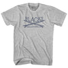 Blacks Surf Adult Cotton T-shirt by Tribe Lacrosse