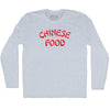 Chinese Food Adult Tri-Blend Long Sleeve T-shirt by Tribe Lacrosse