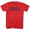 Custom Cooper Font Adult Tri-Blend T-shirt Tribe Lacrosse