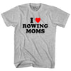 I Love Rowing Moms Womens Cotton Junior Cut T-Shirt by Tribe Lacrosse