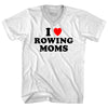 I Love Rowing Moms Adult Tri-Blend V-neck T-shirt by Tribe Lacrosse