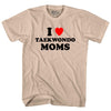 I Love Taekwondo Moms Adult Cotton T-shirt by Tribe Lacrosse