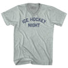 Ice Hockey Night Adult Tri-Blend V-neck T-shirt by Tribe Lacrosse