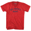 Ice Hockey Night Adult Tri-Blend V-neck T-shirt by Tribe Lacrosse