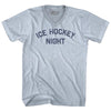 Ice Hockey Night Adult Tri-Blend V-neck T-shirt by Tribe Lacrosse