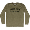 Leave Them Kids Alone Adult Tri-Blend Long Sleeve T-shirt by Tribe Lacrosse