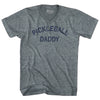 Pickleball Daddy Tri-Blend V-neck Womens Junior Cut T-shirt by Tribe Lacrosse