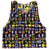 Sailing Nautical Flags Reversible Lacrosse Pinnie Made In USA by Tribe Lacrosse