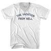 The Vacation From Hell Adult Tri-Blend V-neck T-shirt by Tribe Lacrosse