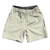 Warped Checkerboard Athletic Running Fitness Exercise Shorts 7" Inseam Shorts Made In USA by Tribe Lacrosse