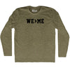 We Greater Than Me Adult Tri-Blend Long Sleeve T-shirt by Tribe Lacrosse