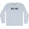 We Greater Than Me Adult Tri-Blend Long Sleeve T-shirt by Tribe Lacrosse