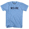 We Greater Than Me Adult Tri-Blend T-shirt by Tribe Lacrosse