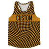 Warped Checkerboard Custom Running Track Tops Made In USA by Tribe Lacrosse