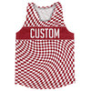 Warped Checkerboard Custom Running Track Tops Made In USA by Tribe Lacrosse