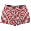 Warped Checkerboard Shorty Short Gym Shorts 2.5" Inseam Made In USA by Tribe Lacrosse